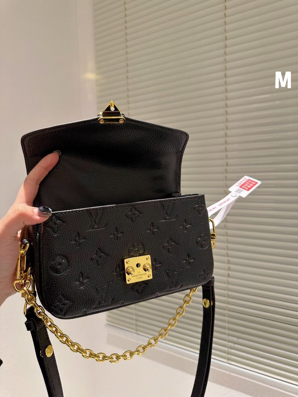 Louis Vuitton Micro Metis Black With Gold Chain 25Cm M41487 view 5