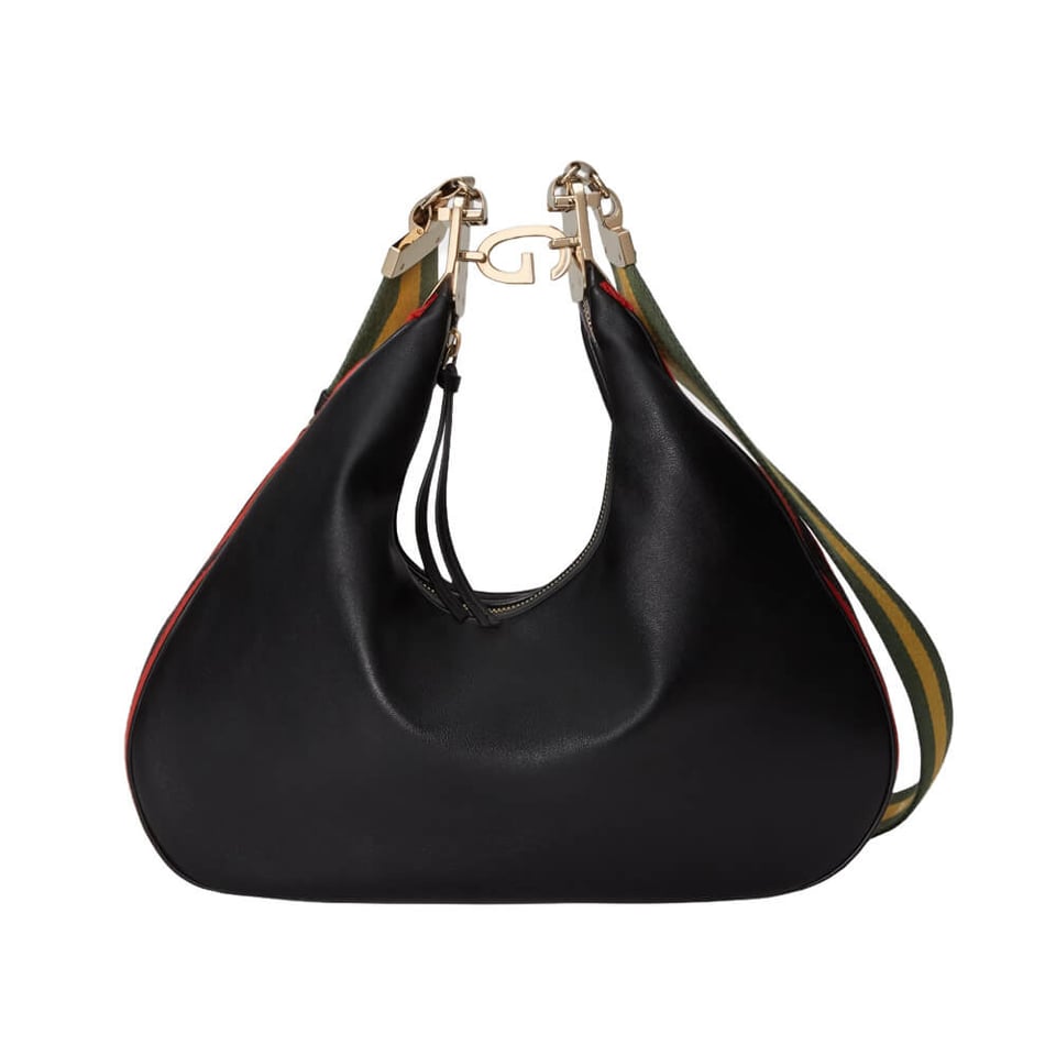 Gucci Black Leather Attache Medium Shoulder Bag view 2