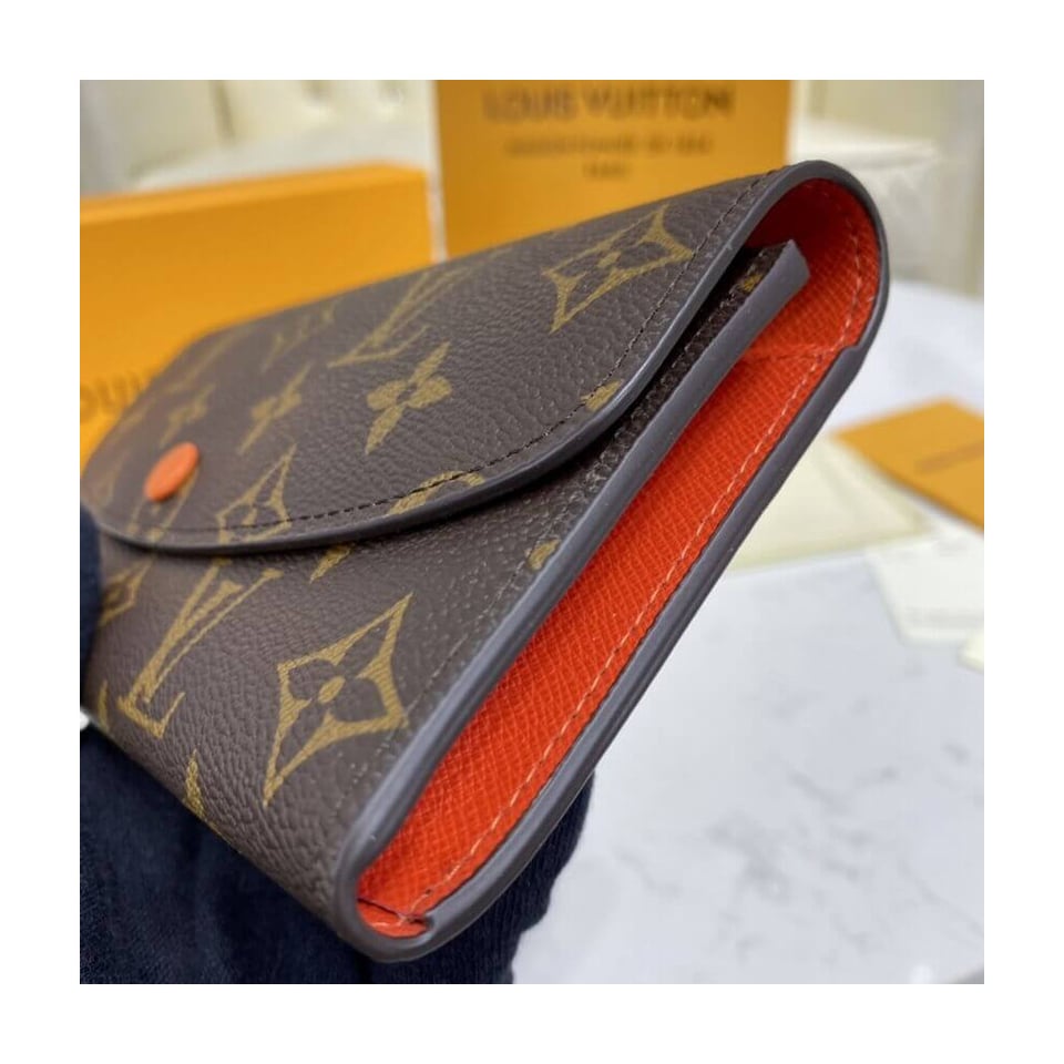 Louis Vuitton Monogram Canvas Emilie Wallet Orange view 5
