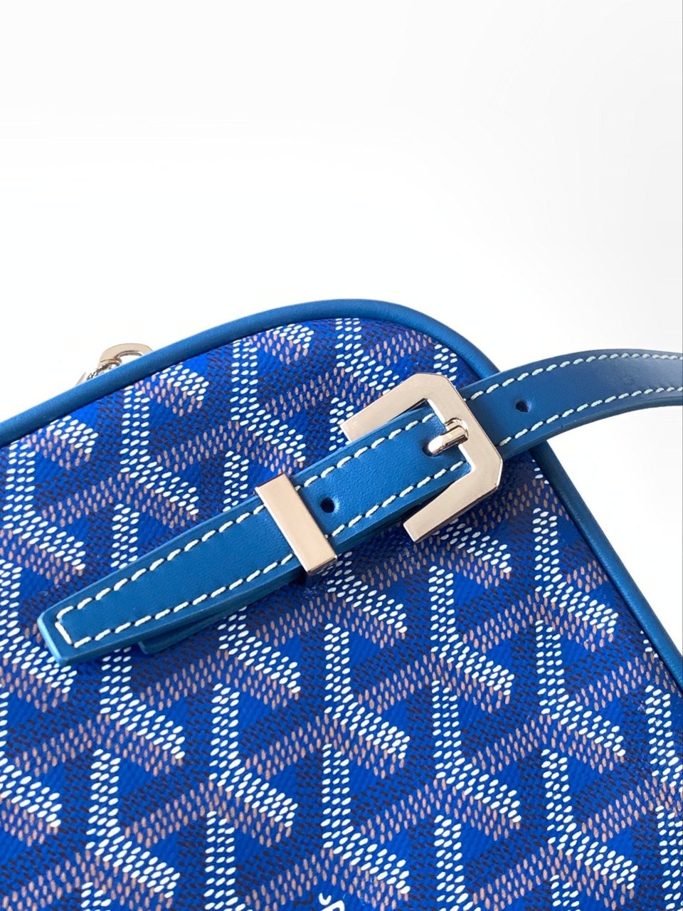 Goyard Yona Bag Coated MM 21Cm Sky Blue Canvas view 6