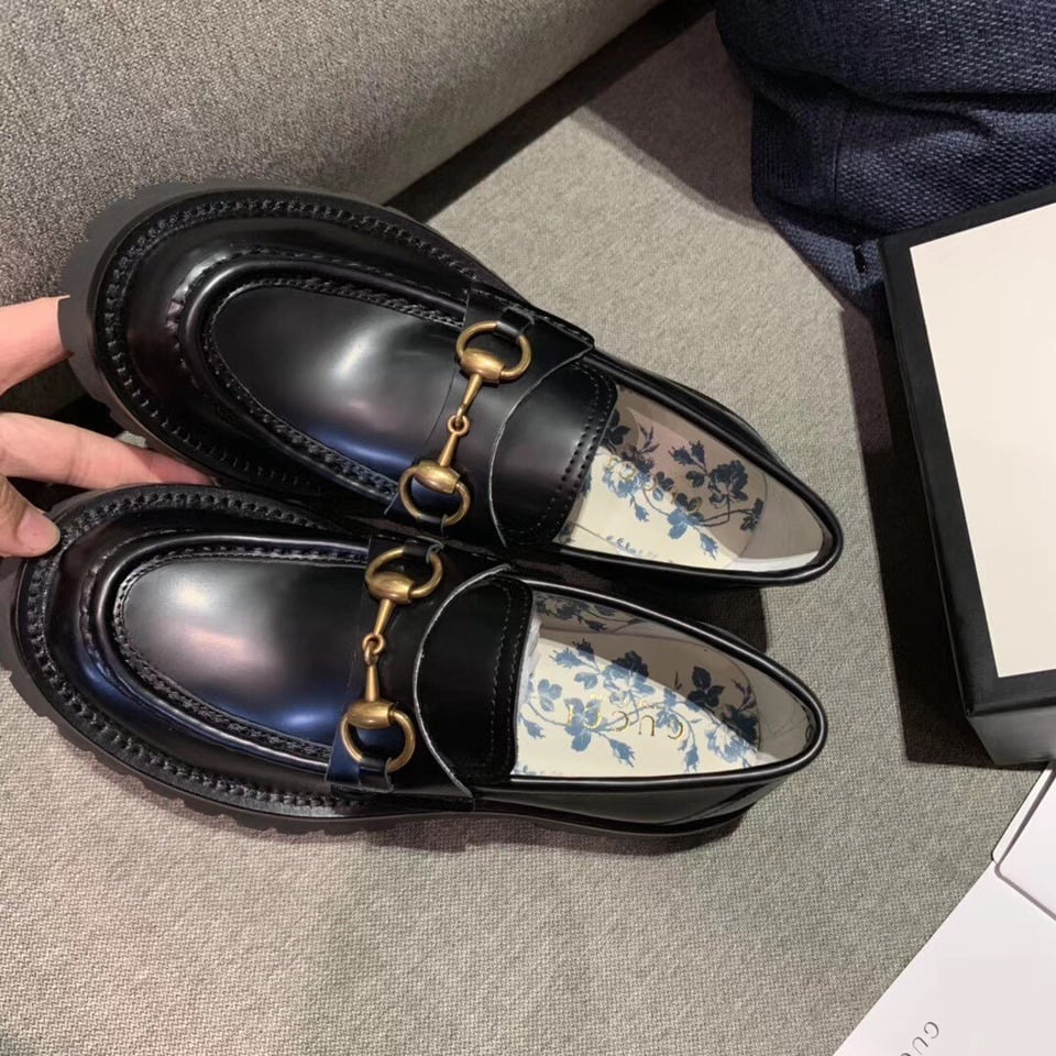Gucci Women?S Leather Loafers Horsebit Black view 4