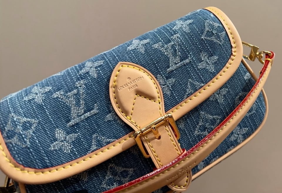 Louis Vuitton Diane Nano Bag Blue Denim 19cm M27700 view 4