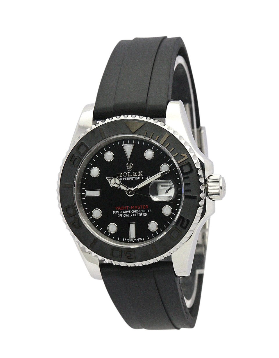 [Superclone] Rolex Yacht-Master 42mm Black Dial Oysterflex 226659 view 2