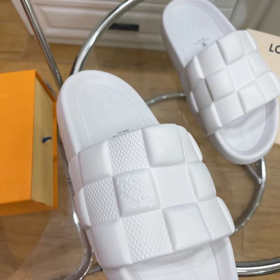 Louis Vuitton Waterfront Mule Maxi Damier Rubber White view 7