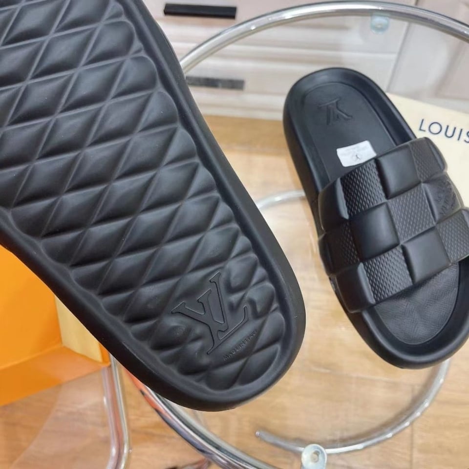 Louis Vuitton Waterfront Mule Maxi Damier Rubber Black view 6