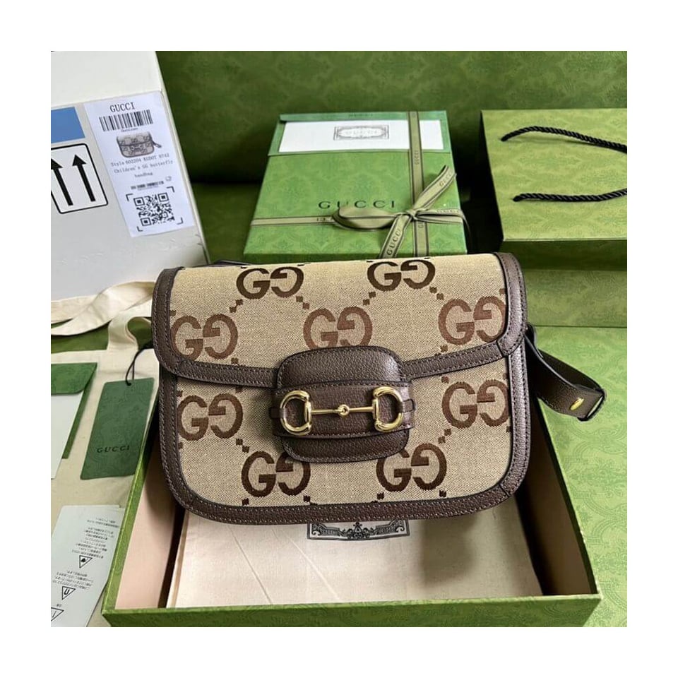 Gucci Horsebit 1955 Shoulder Bag with Jumbo GG view 2