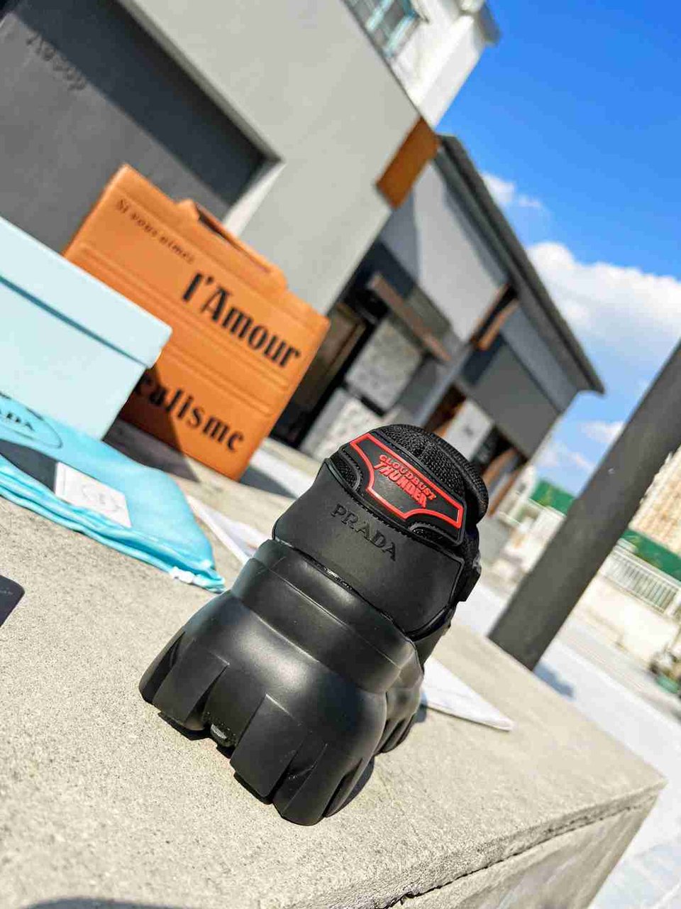 Prada Cloudbust Thunder Sneakers Black 1E819L3Kr2F0002F050 view 10