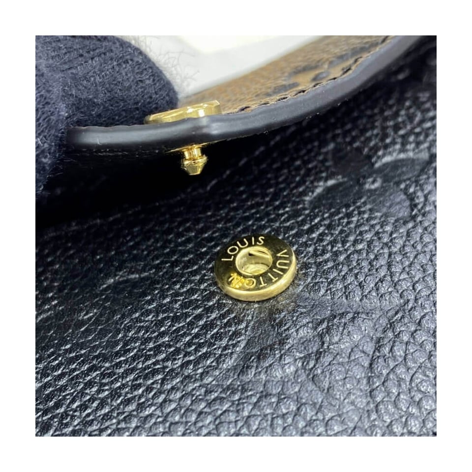 Louis Vuitton Monogram Empreinte Card Holder Recto Verso Black view 7