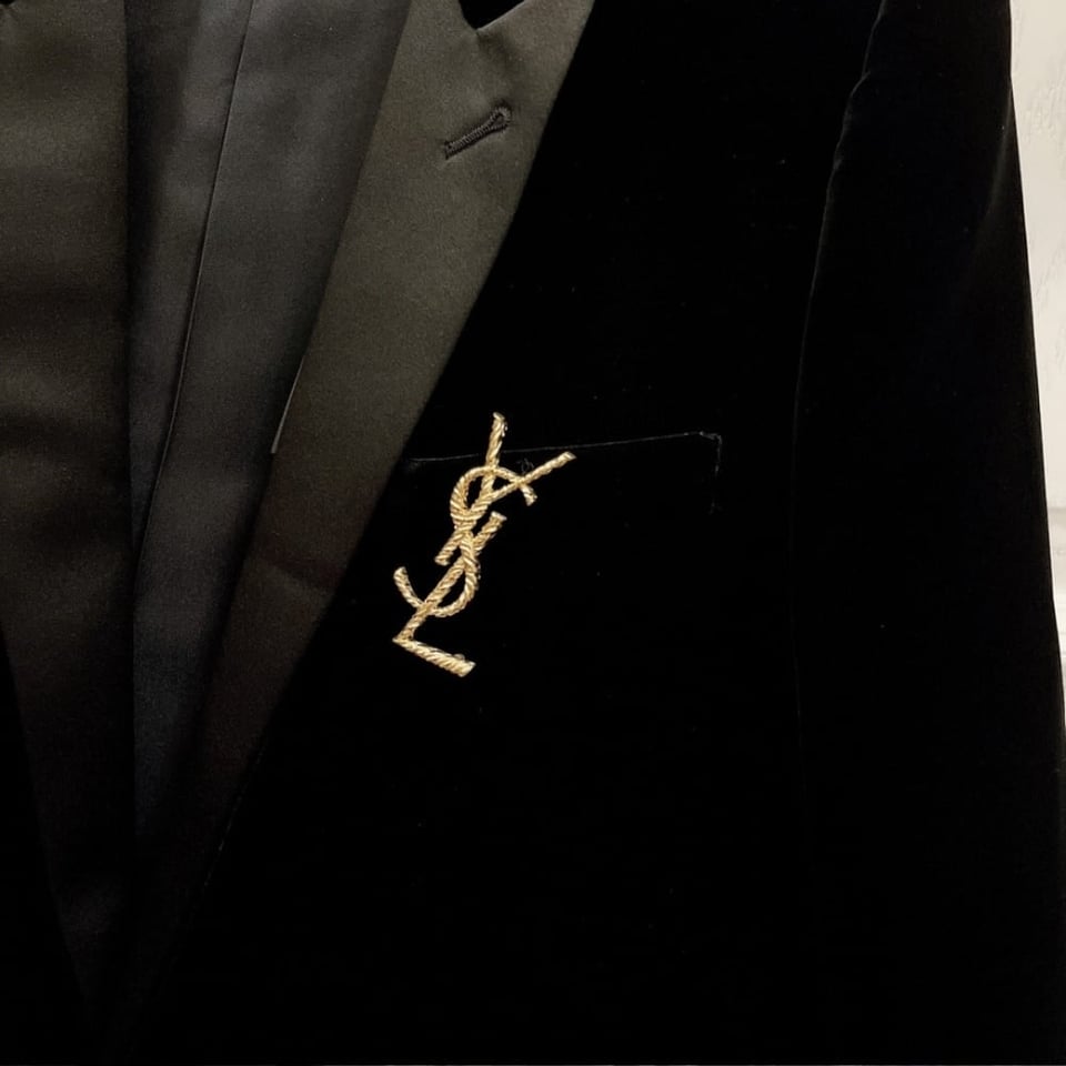 Saint Laurent Ysl Brooch Gold view 6