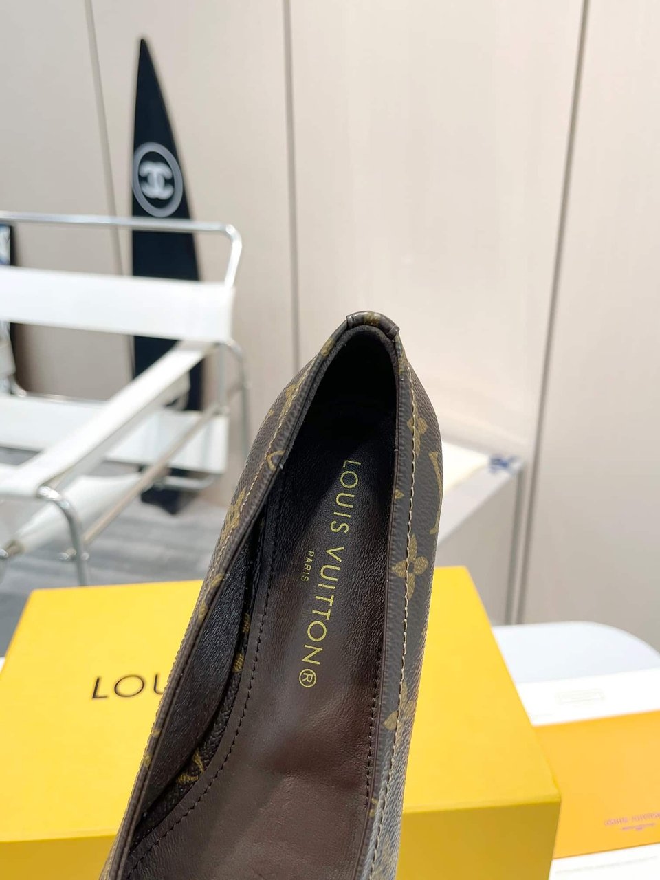 Louis Vuitton Nina Doll Shoes Monogram Canvas view 4