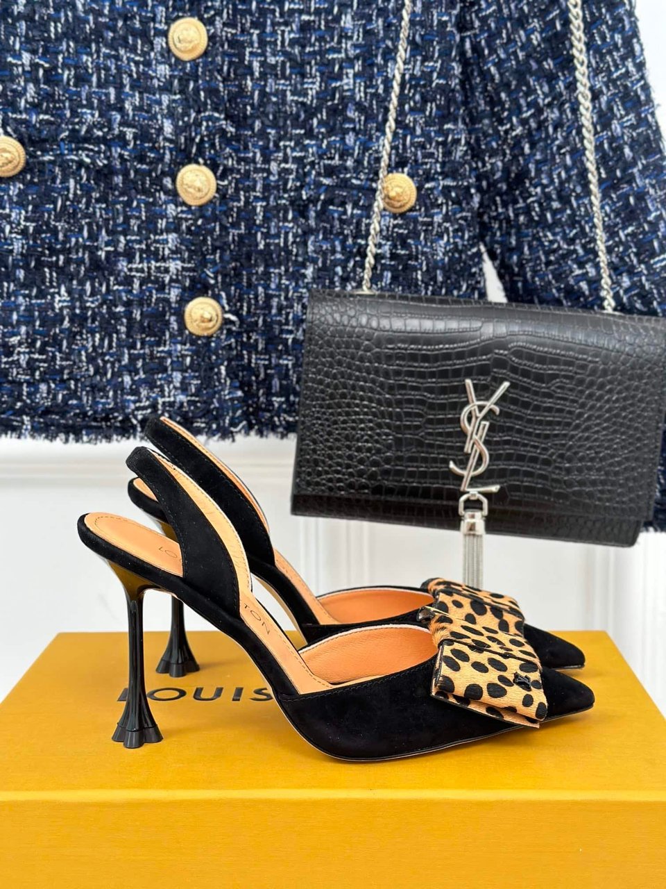 Louis Vuitton Blossom Slingback Pump Black 1Ac8B4 view 3