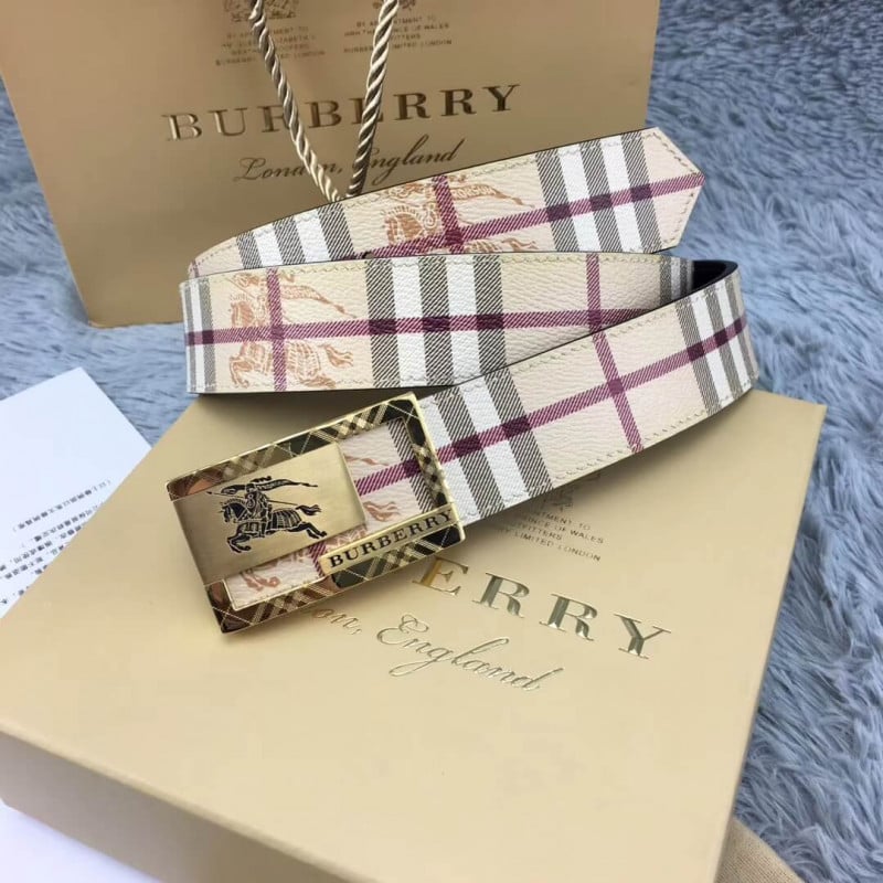 Burberry Vintage Check Leather Belt 40748 view 4