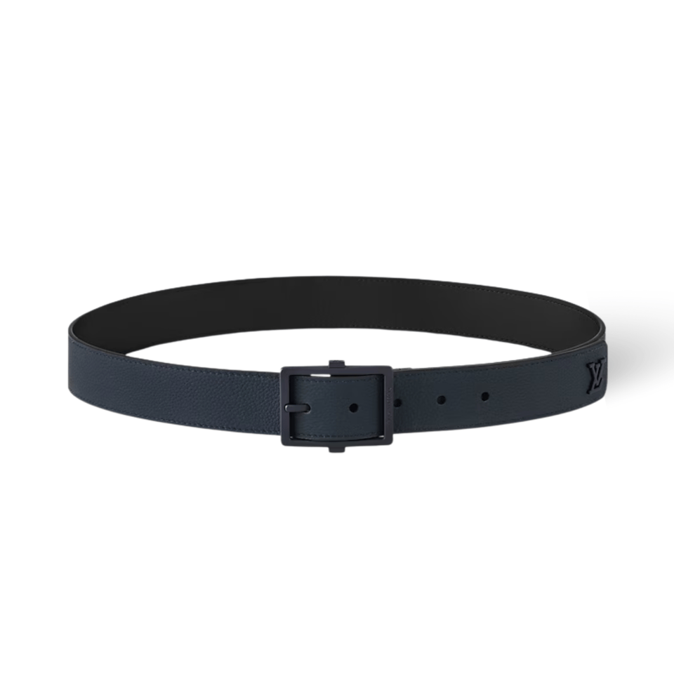 Louis Vuitton LV Navy Aerogram 35mm Reversible Men Belt M8711U