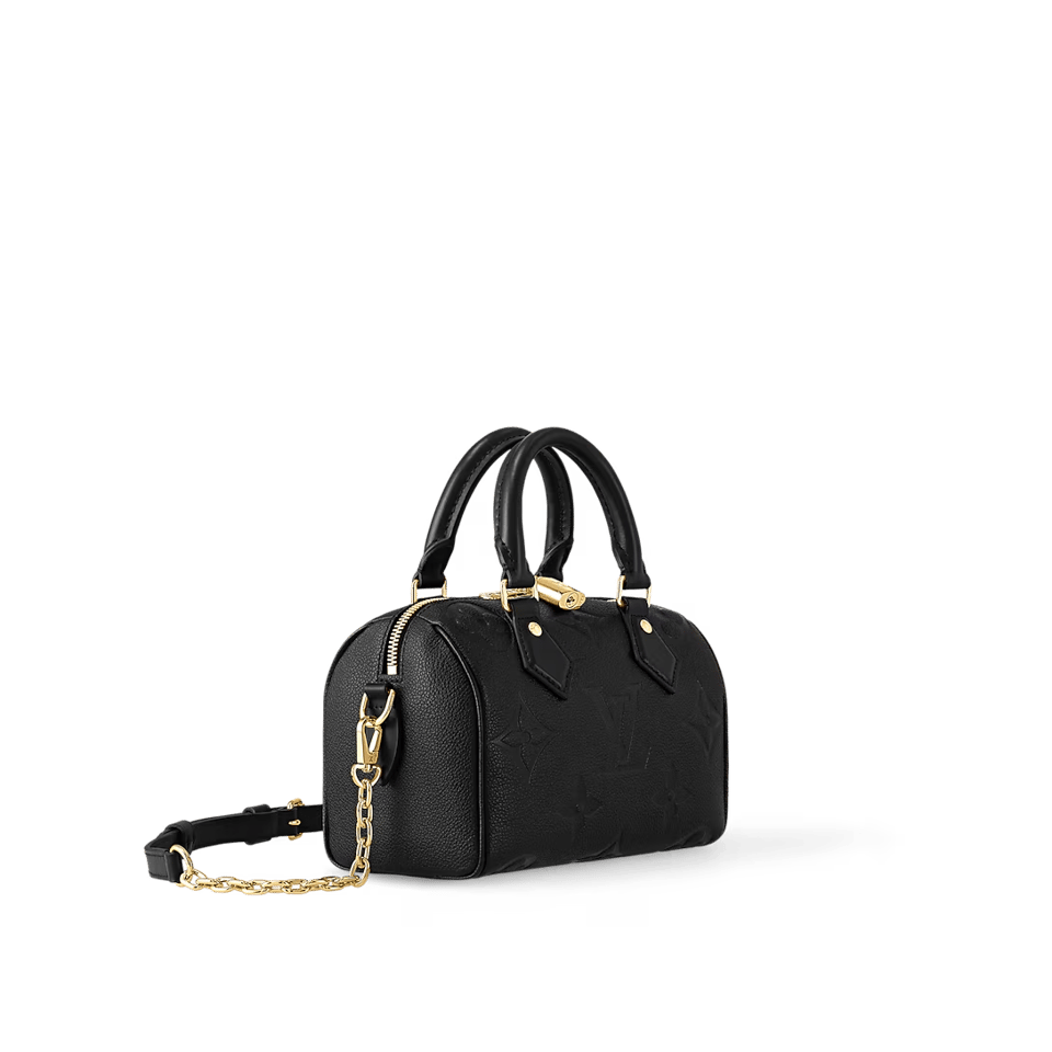 Louis VuittonSpeedy Bandouliere Bag Monogram Empreinte Giant 20 Black 20cm M58953 view 6