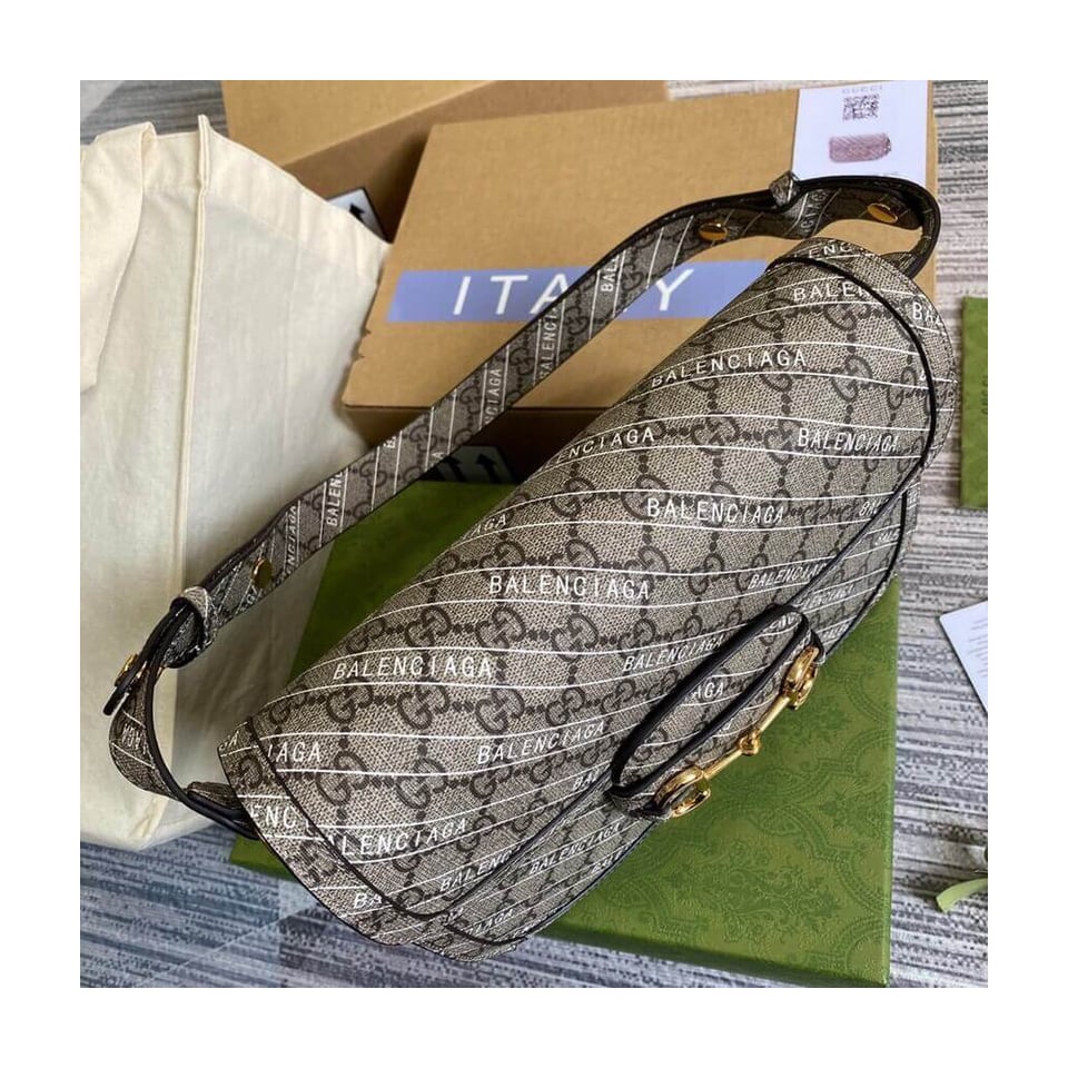 Gucci x Balenciaga Horsebit 1955 Shoulder Bag view 8