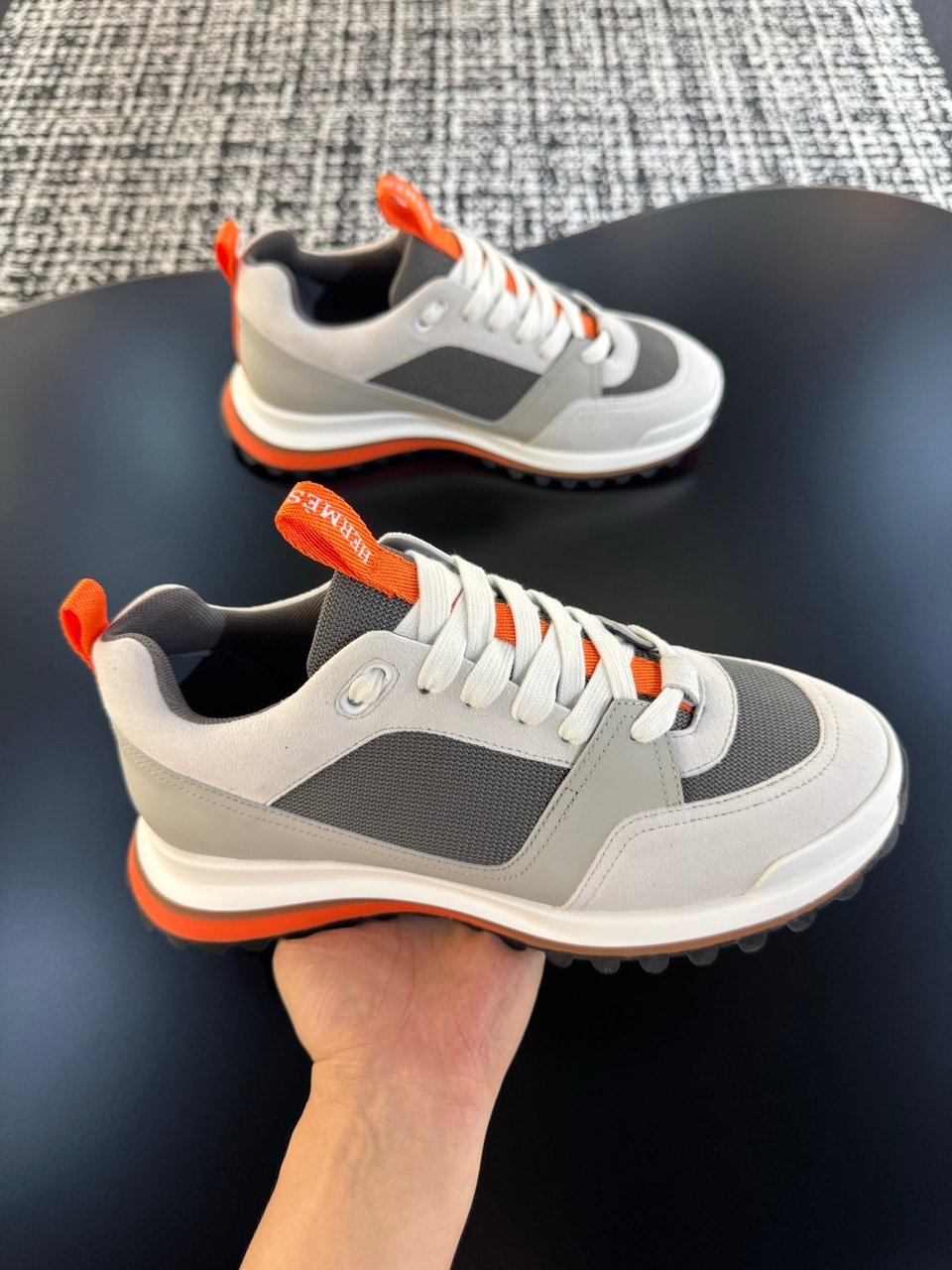 Hermès Trail Sneaker Grey- Shoes for Men view 9
