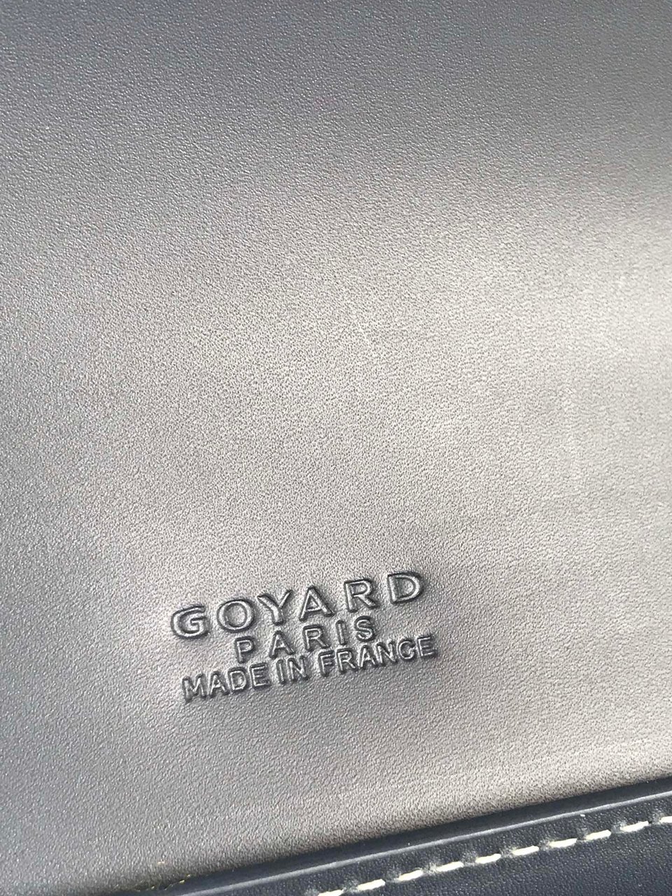 Goyard Duchesse Marie-Caroline Bag 25 Cm Navy Blue Goyardine Canvas And Smooth Calfskin view 9