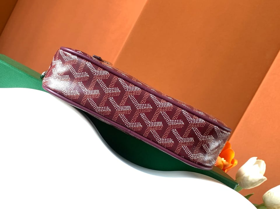 Goyard Yona Bag Coated MM 21Cm Burgundy Canvas view 5