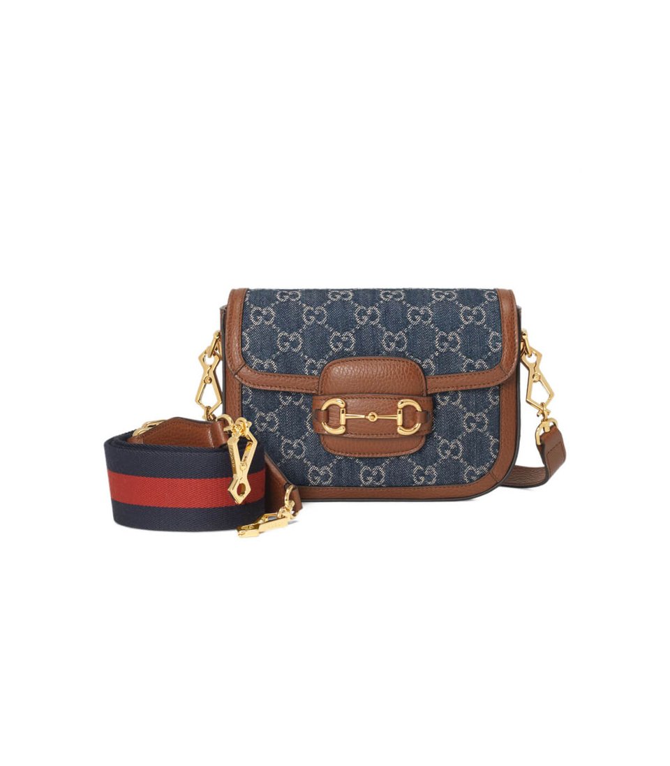 Gucci Horsebit 1955 Denim Mini Bag view 2