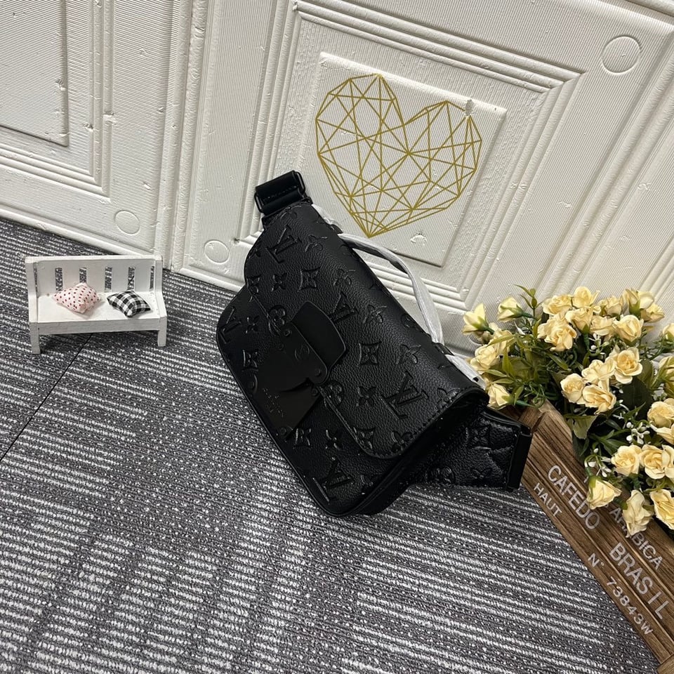 Louis Vuitton S Lock Sling Monogram Black Bag 21Cm M58487 view 7