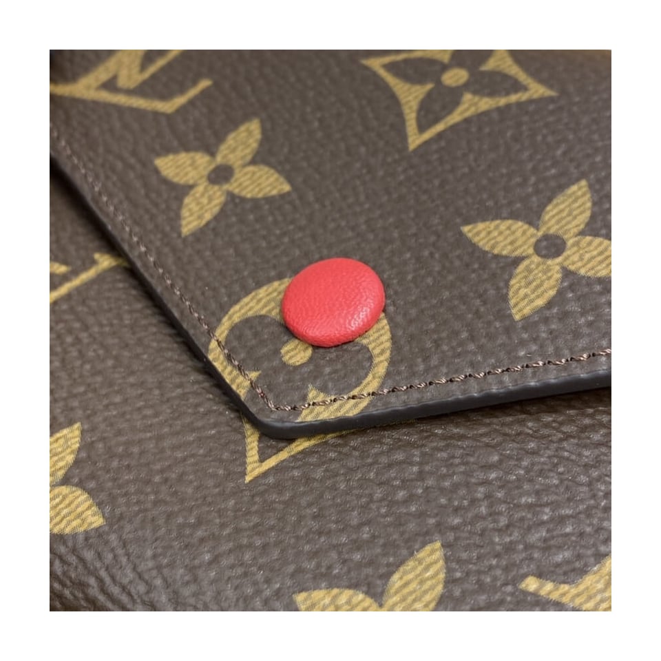 Louis Vuitton Monogram Canvas Victorine Wallet Red view 6