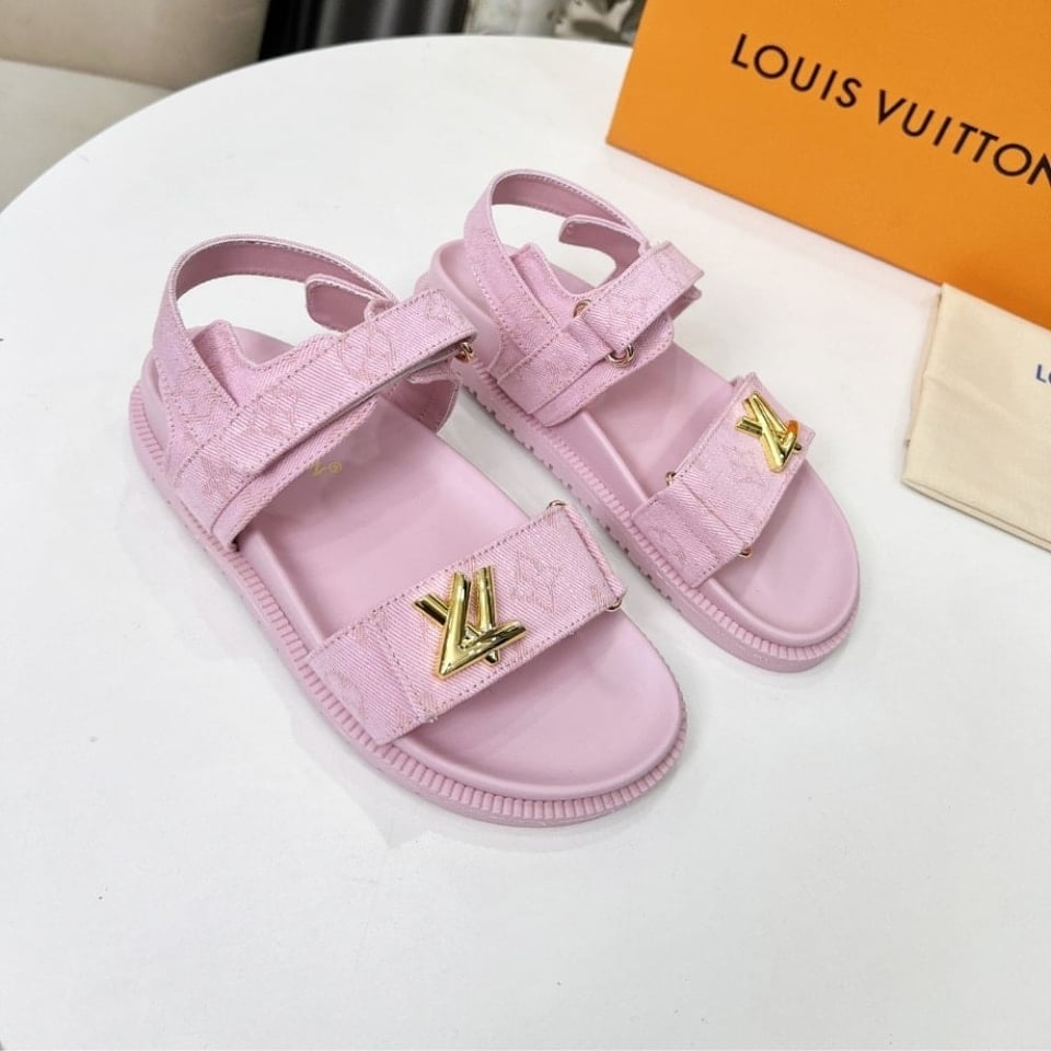Louis Vuitton Lv Sunset Flat Comfort Sandal Rose 1Adidb view 4