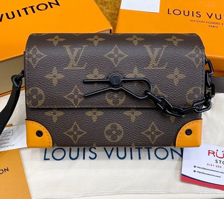 Louis Vuitton Lv Steamer Wearable M82534 Monogram Macassar 18cm/ 7.1in view 5