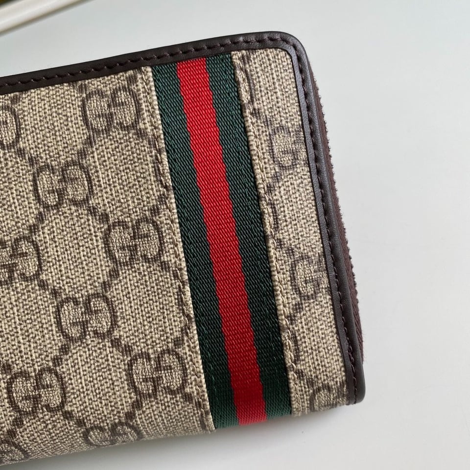 Gucci GG Supreme Beige Zip Around Wallet 19cm/7.5in For Men view 9