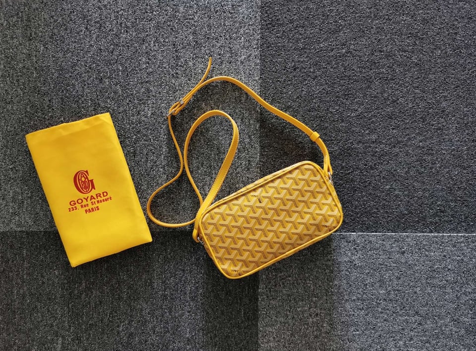 Goyard Cap-Vert Pm Bag 23X8X14Cm Yellow Canvas view 3