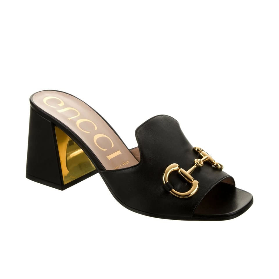 Gucci Women’S Slide Sandal With Horsebit Black view 2