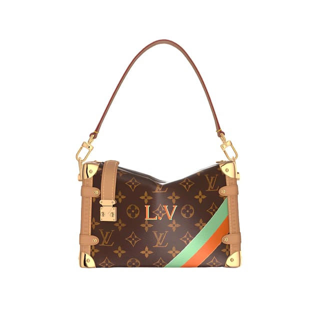 Louis Vuitton MM Monogram Side Trunk Bag 23.5cm/9.3in Monogram P01899