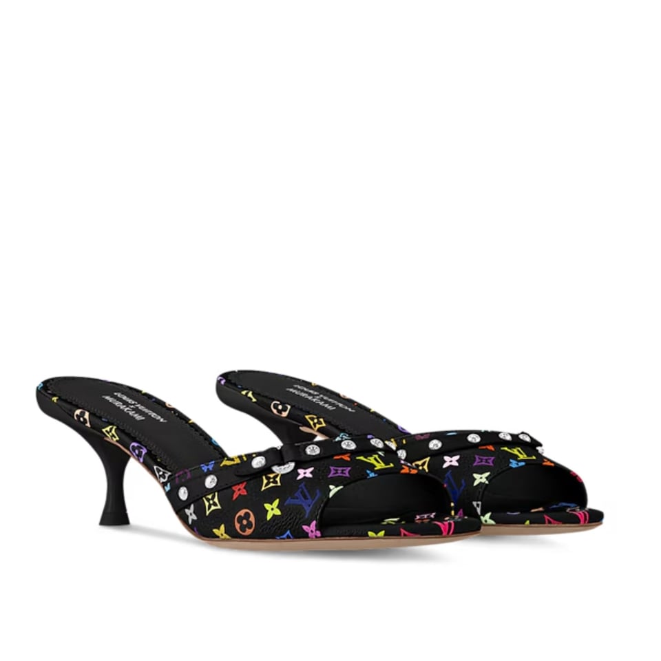 Louis Vuitton LV x TM 6AM Mule 1AGWT2 Black view 2