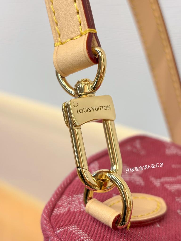 Louis Vuitton Nano Speedy Bag Fuchsia Denim 16cm M27603 view 6