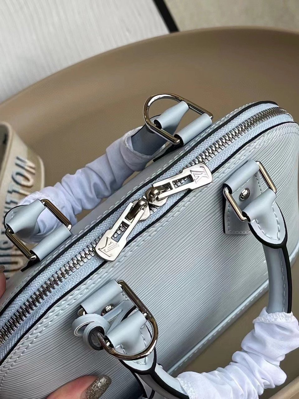 Louis Vuitton Alma Bb 23Cm Blue Bag view 7