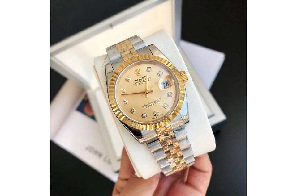 Rolex Datejust 36/28mm RG/SS Jub Gold/Dial view 3