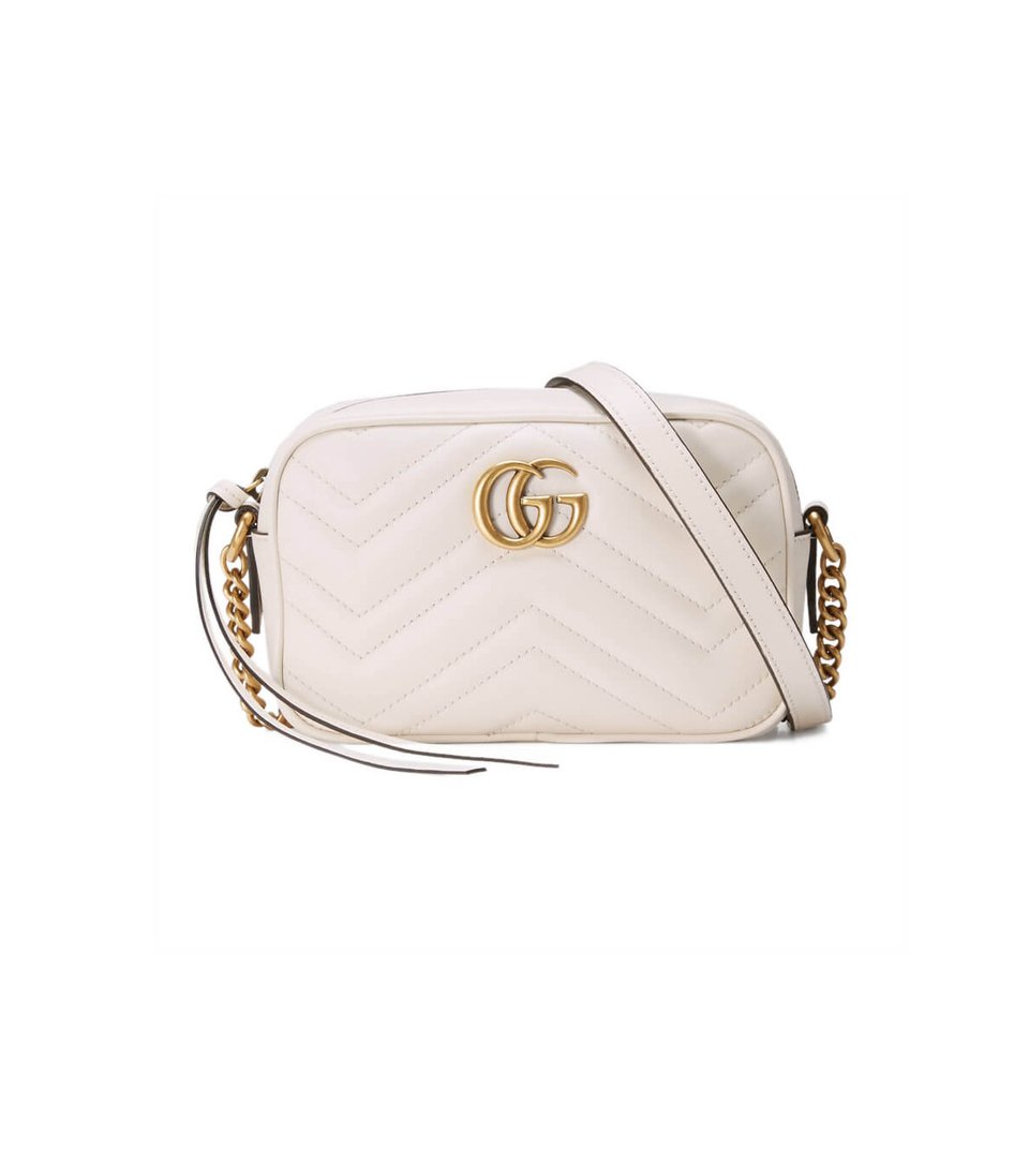 Gucci GG Marmont Matelasse Mini Bag White view 2