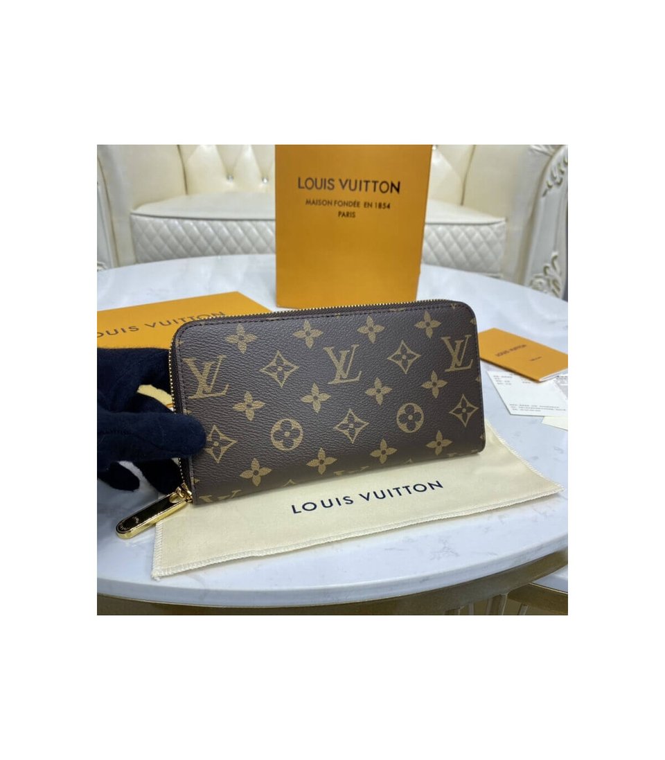 Louis Vuitton Monogram Zippy Wallet Red view 3