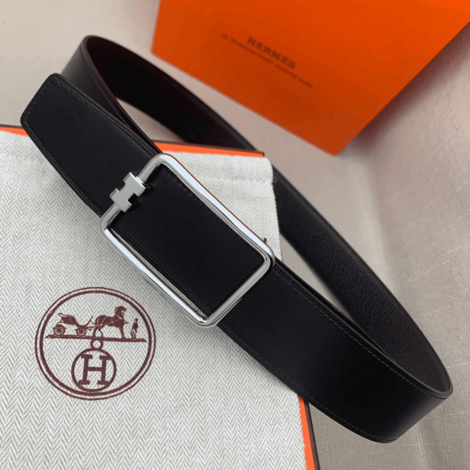 Hermes Silver Buckle 38mm Belt For Men view 4