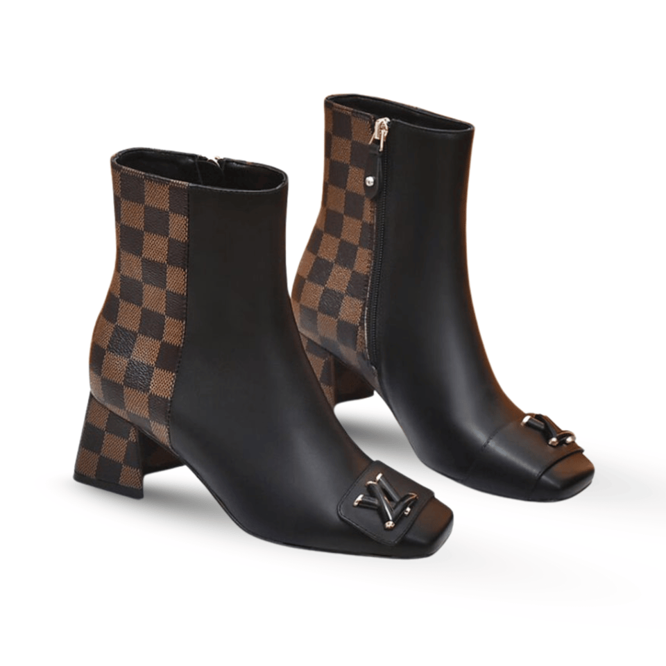 Louis Vuitton Shake Ankle Boots Black And Brown view 2
