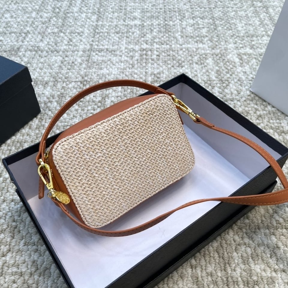 Prada Crochet Leather Mini-Pouch Shoulder Bag 18cm view 5