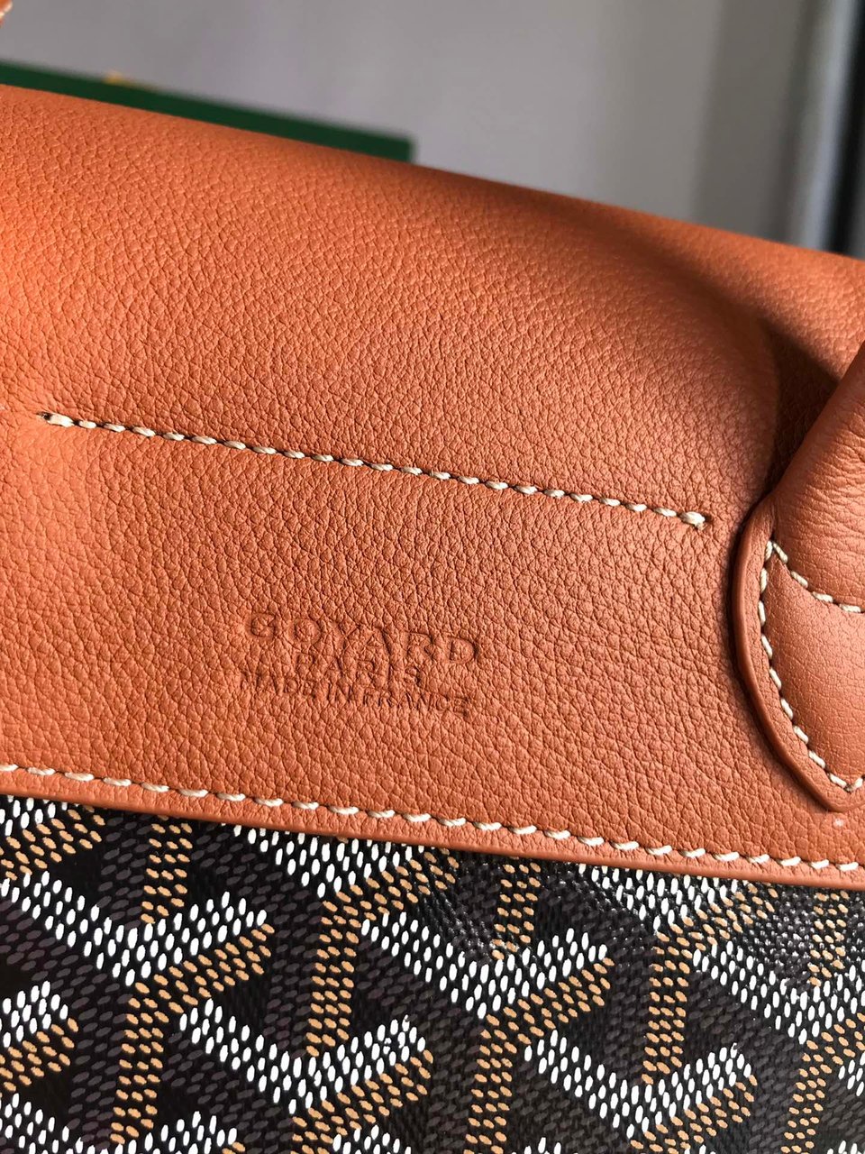 Goyard Alpin Mini Backpack 21 Cm Tan Lambskin And Black Goyardine Canvas view 11
