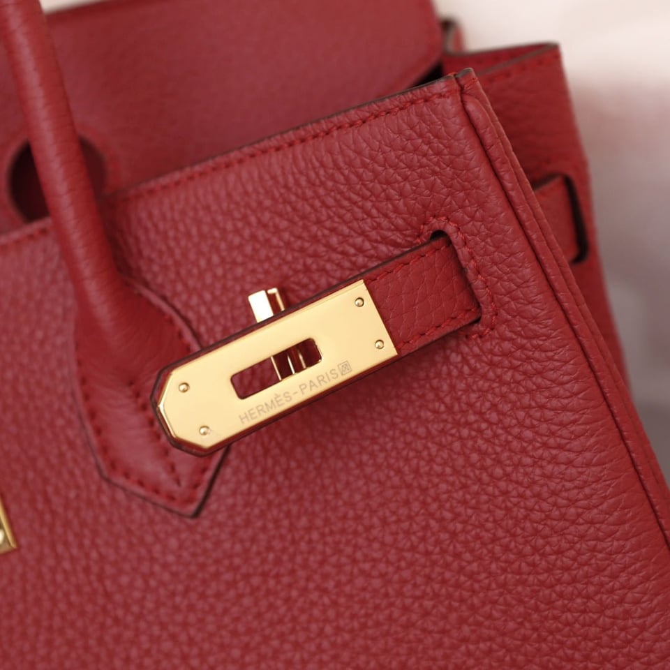 Hermes Birkin Bag 35 Crimson Togo Gold Hardware view 9