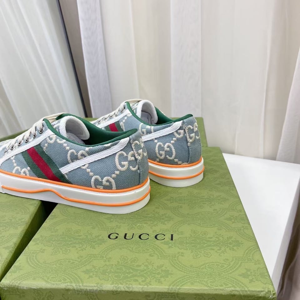Gucci Women’S Tennis 1977 Sneaker Light Blue 606110 H0G10 3460 view 6