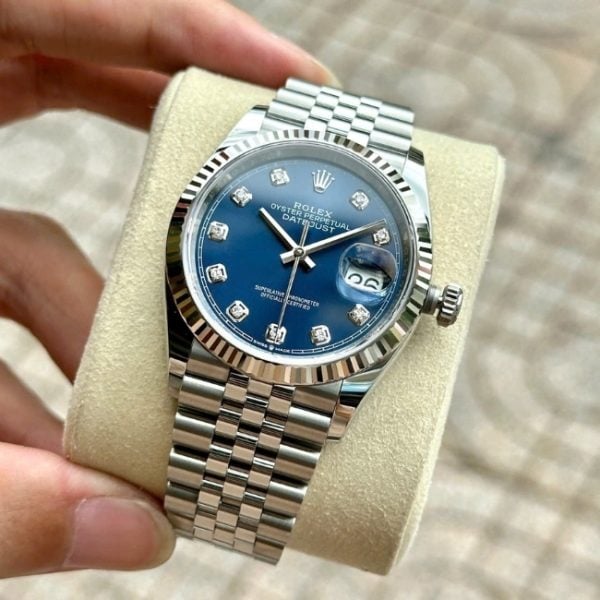 [Superclone] Rolex Datejust 41mm Bright Blue Dial Jubilee 126334 view 5