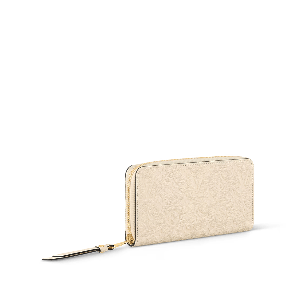 Louis Vuitton Monogram Empreinte Zippy Wallet Beige 19.5cm M82212 view 7