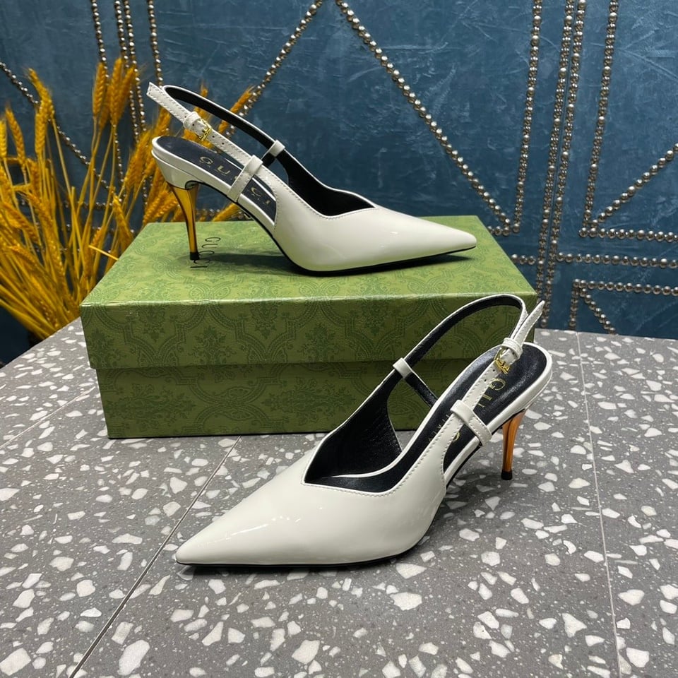 Gucci Women’S Platform Pump White view 8