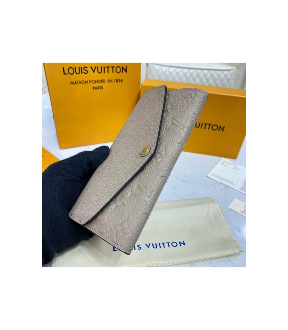 Louis Vuitton Monogram Empreinte Sarah Wallet Touterelle view 5