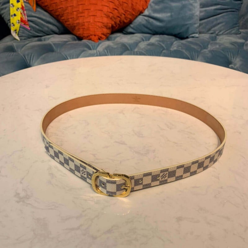 Louis Vuitton Mini Damier Azur Belt 25mm M9782X view 3
