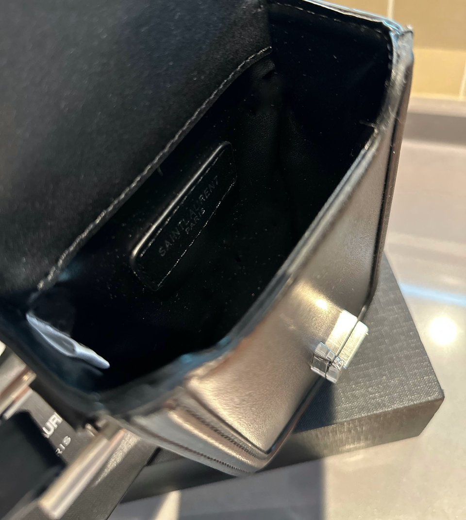 Saint Laurent Solferino Mini Bag In Smooth Leather Black 11Cm view 9