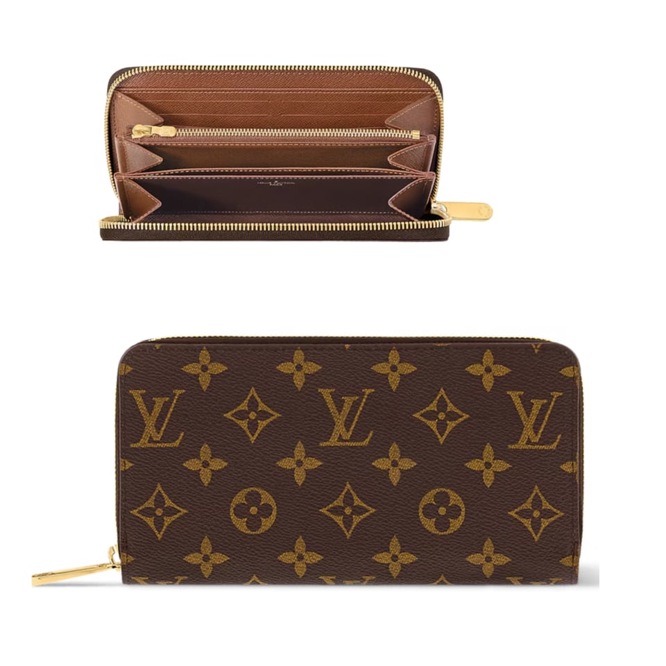 Louis Vuitton Brown Zippy Wallet For Women 20cm M42616